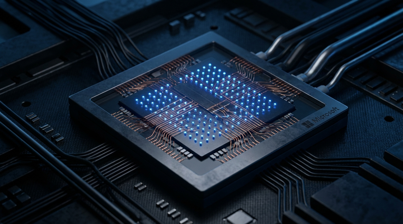 Microsoft Majorana 1 kvantový čip